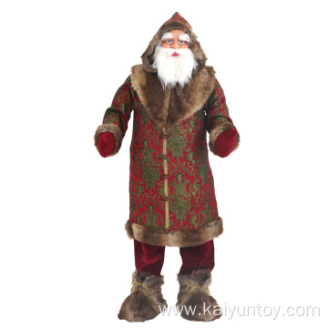 Standing Indoor Life-Size Santa Claus Statue